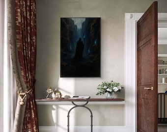 Hades God, mat canvas, ingelijst | Meerkleurig