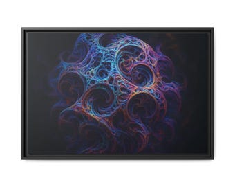 Fractal Art Canvas Print: Psychedelic Surreal Home Decor