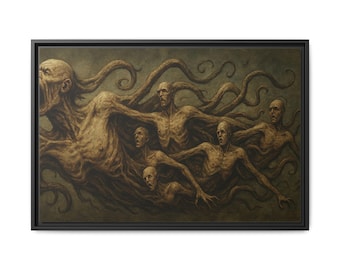 Surreal Art Canvas Print: Gothic Horror Home Decor