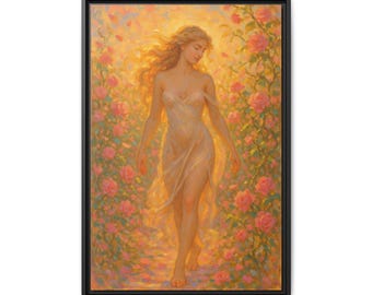 Aphrodite Goddess Matte Canvas Framed