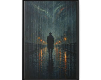 Silhouette in Rain Tela opaca