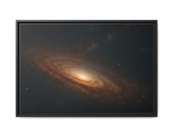 Galaxy Framed Canvas Print: Modern Space Wall Art