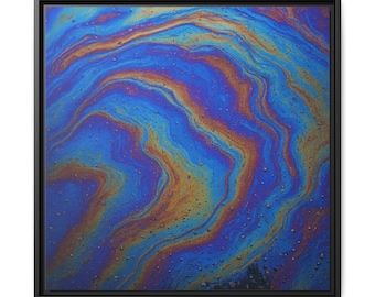 Abstract Waves Canvas Art: Modern Multicolor Print