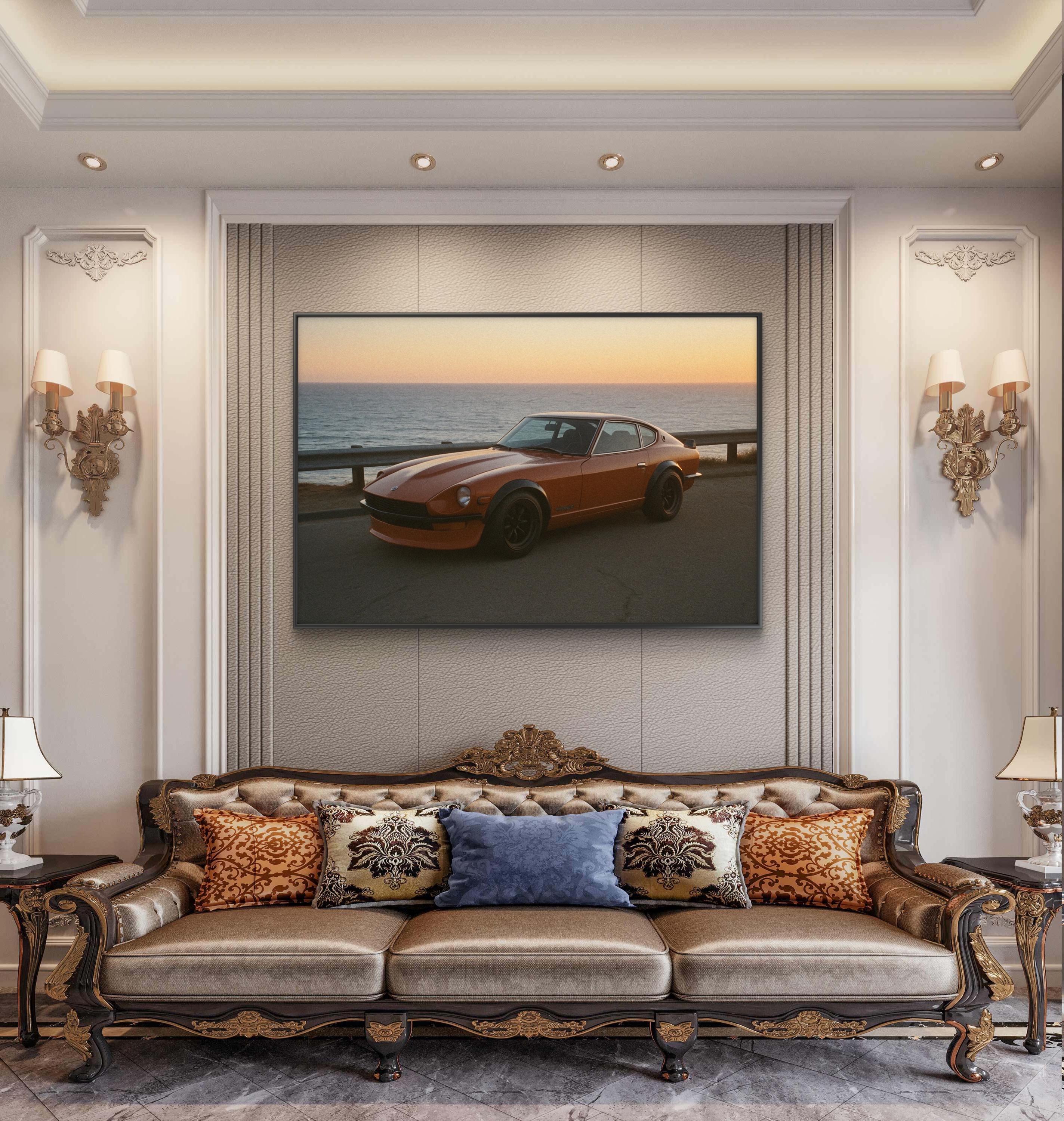 Vintage Datsun 240Z Sunset Print Canvas Framed | Matte Wall Art - Etsy