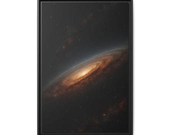 Galaxy Canvas Art: Starry Night Framed Print