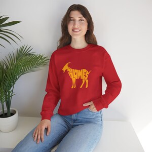 Kansas City voetbalsweater GOAT | KC ventilator ronde hals | Game Day-trui vintage stijl