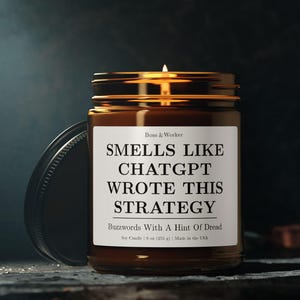 Świeca strategiczna ChatGPT: prezent dla stratega AI – 4 uncje/9 uncji