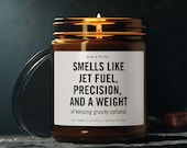 Jet Fuel Scented Candle: Aircraft Mechanic Gift, Aerospace Engineer