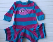 Organic Whale knit dress 12-18 mo
