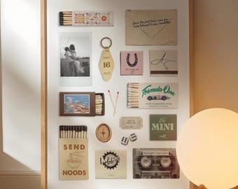 Editable Matchbook Poster Template: Custom Anniversary Wall Art (Canva Template Digital Download