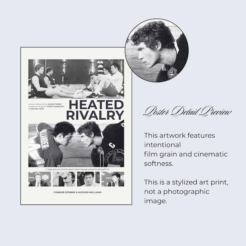 Heated Rivalry Inspired Poster | Ilya Rozanov & Shane Hollander Wall ...