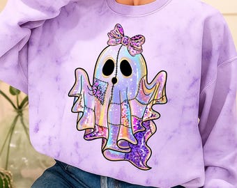Ghost Halloween Png, Preppy Ghost Coquette PNG, Halloween Png, Girly Ghost Png, Spooky Season Png, Spooky Sublimation, Boo Halloween png