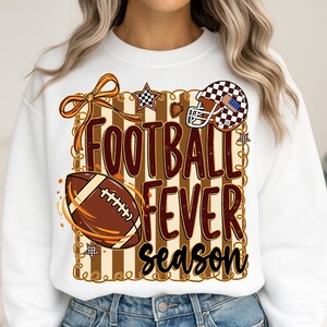 Football Season PNG: High-Resolution Digital Download for DTF & Sublimation