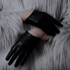 Women driving gloves Luxury Black Leather Women’s Driving Gloves –Soft Genuine Leather–Elegant & Stylish Handcrafted Gloves by Hide Sole Art