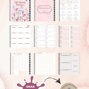 Minimalistische digitale planner 2026: GoodNotes, iPad, tablet (pdf-download)