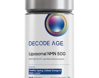 Liposomal NMN 500 Supplement: Enhanced Absorption, NAD+ Support, Energy, Ageing (30 Capsules)