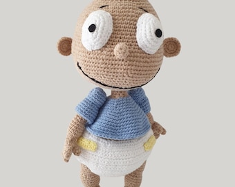 Handmade Amigurumi Rugrats Tommy Pickles Doll -11 inches