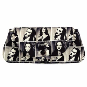 Gothic Ghoul Girl Wallet, Makeup Bag Featuring Classic Horror Icons