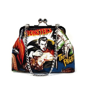 Dracula Horror Kisslock-clutch, Movie Monster-avondtasje