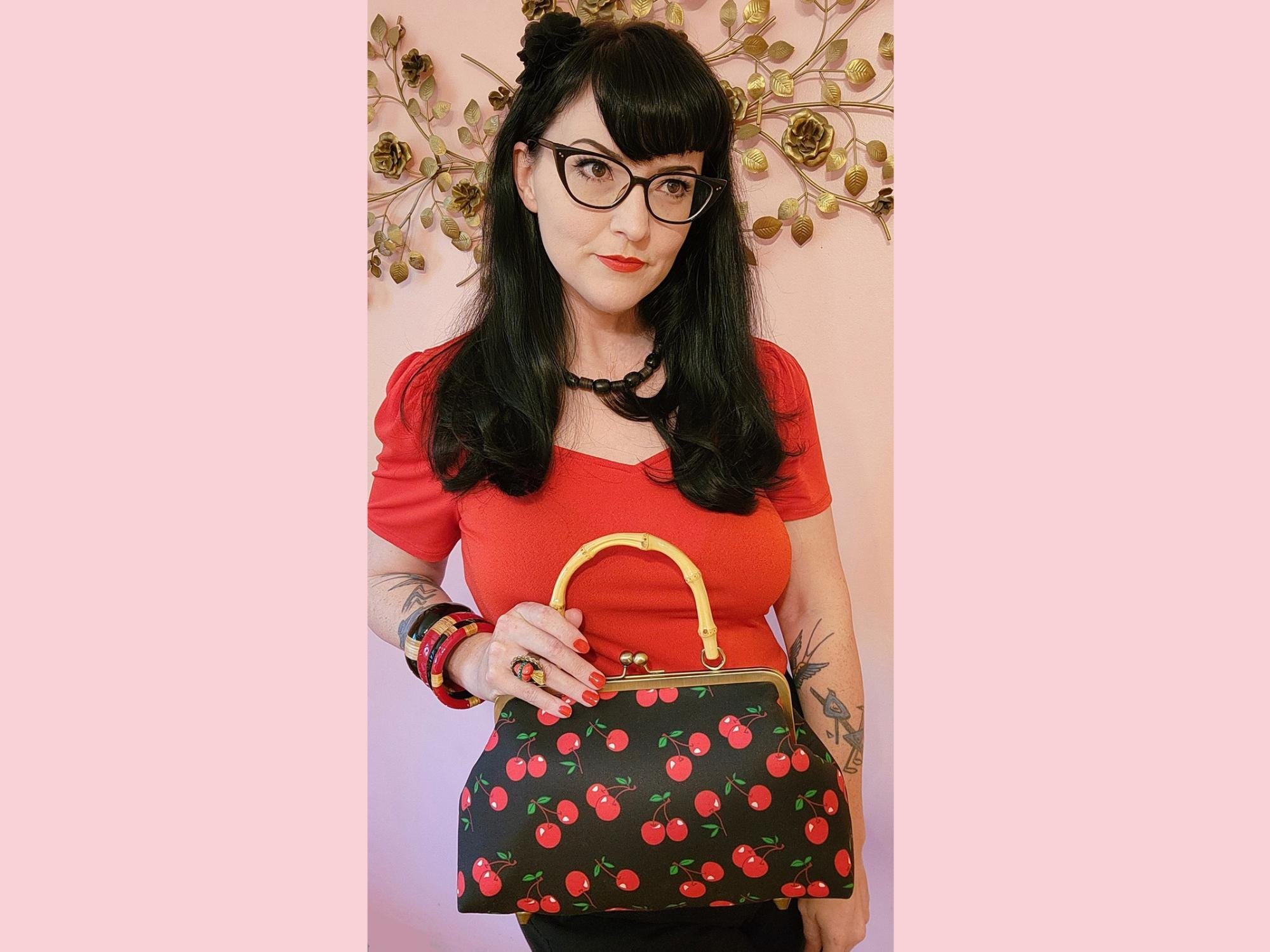 Cherry Print Purse - Etsy