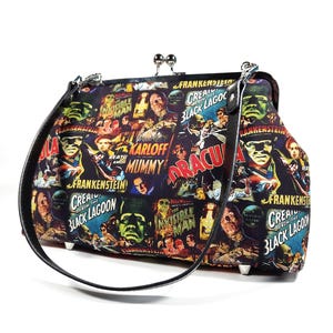Creature from the Black Lagoon Horror Kisslock-schoudertas - Dracula, Frankenstein, Mummy Crossbodytas