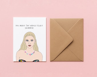 PRINTABLE GREETING CARD - Taylor Swift Bejeweled music video pop culture greeting card digital download