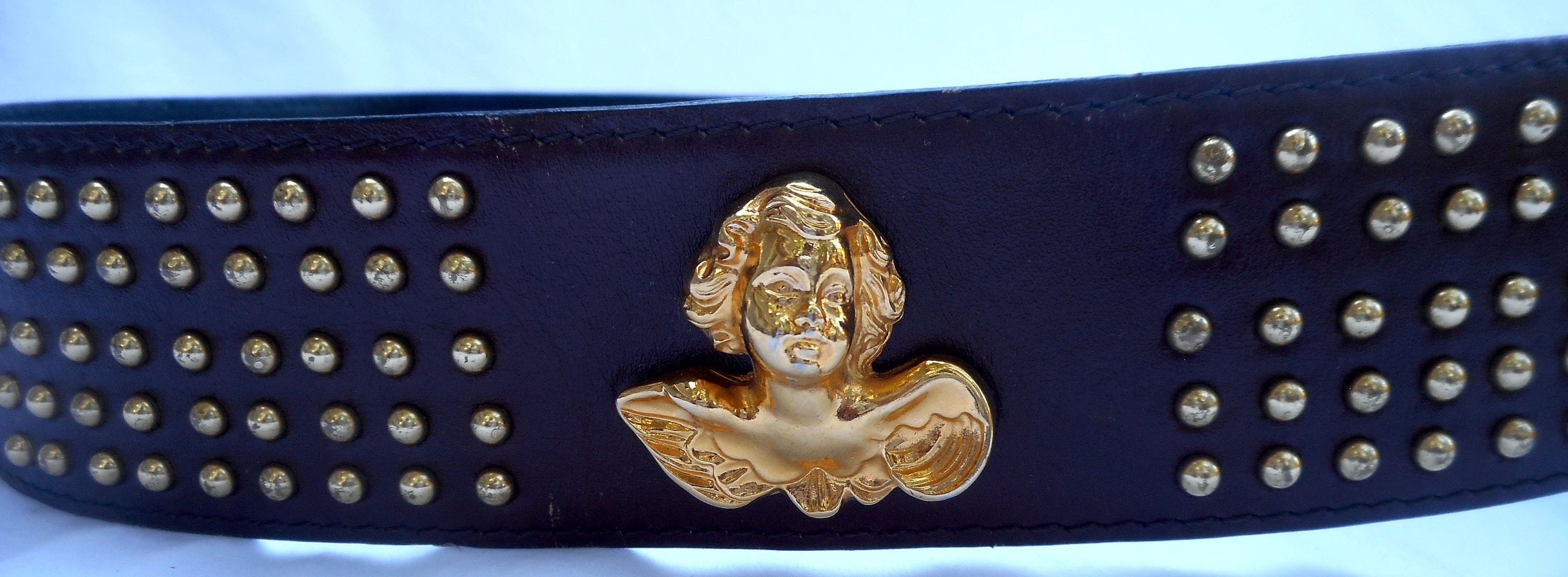 Vintage Italian Association Belt Buckle • 1970s Synek Cherub  display picture 1