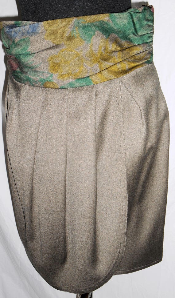 ESCADA Vintage 1980s Skirt Size 6 36 High Waist D… - image 1