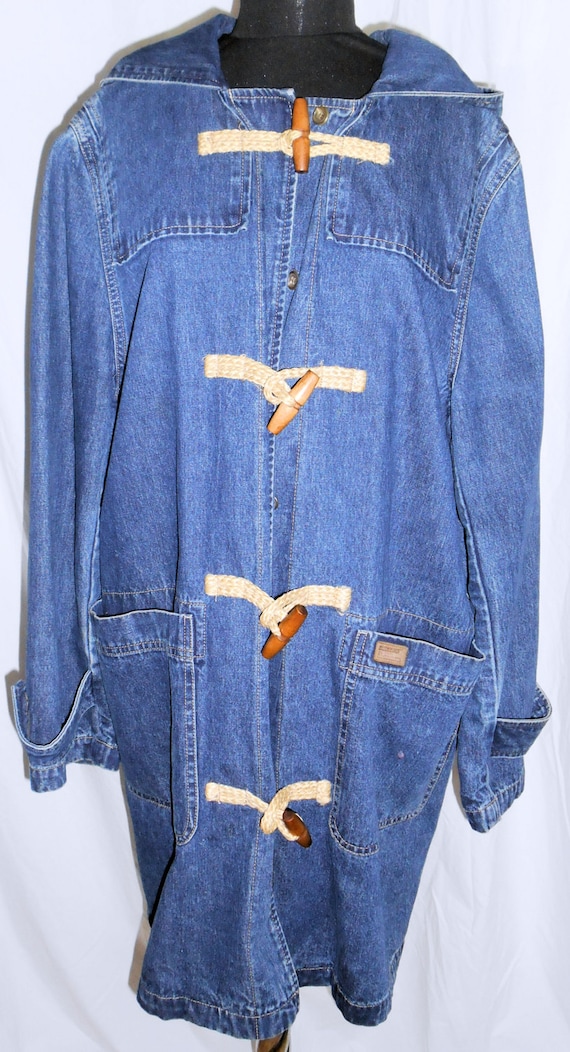 RALPH LAUREN Long Vintage Blue Jeans Duster Long J