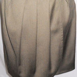 ESCADA Vintage 1980s Skirt Size 6 36 High Waist Drape Mini Green Gray Olive Flowers HapaChico image 2