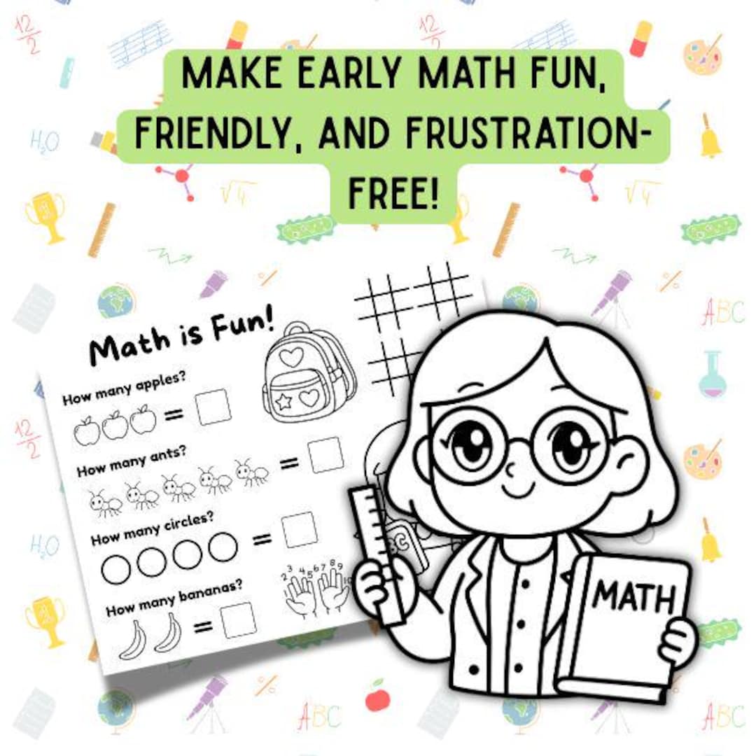 Pre-k Math Activity Sheets | Simple Math PDF Printable Sheets | 5-6 Age ...
