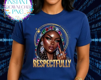 African American Art, Melanin Afrocentric Attitude Clipart, Respectfully PNG