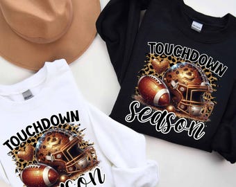 Superbowl PNG Touchdown Season, Football Graphic for Game Day or Super Bowl Shirt