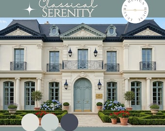 Serenidad clásica: combinación de colores exteriores de Benjamin Moore