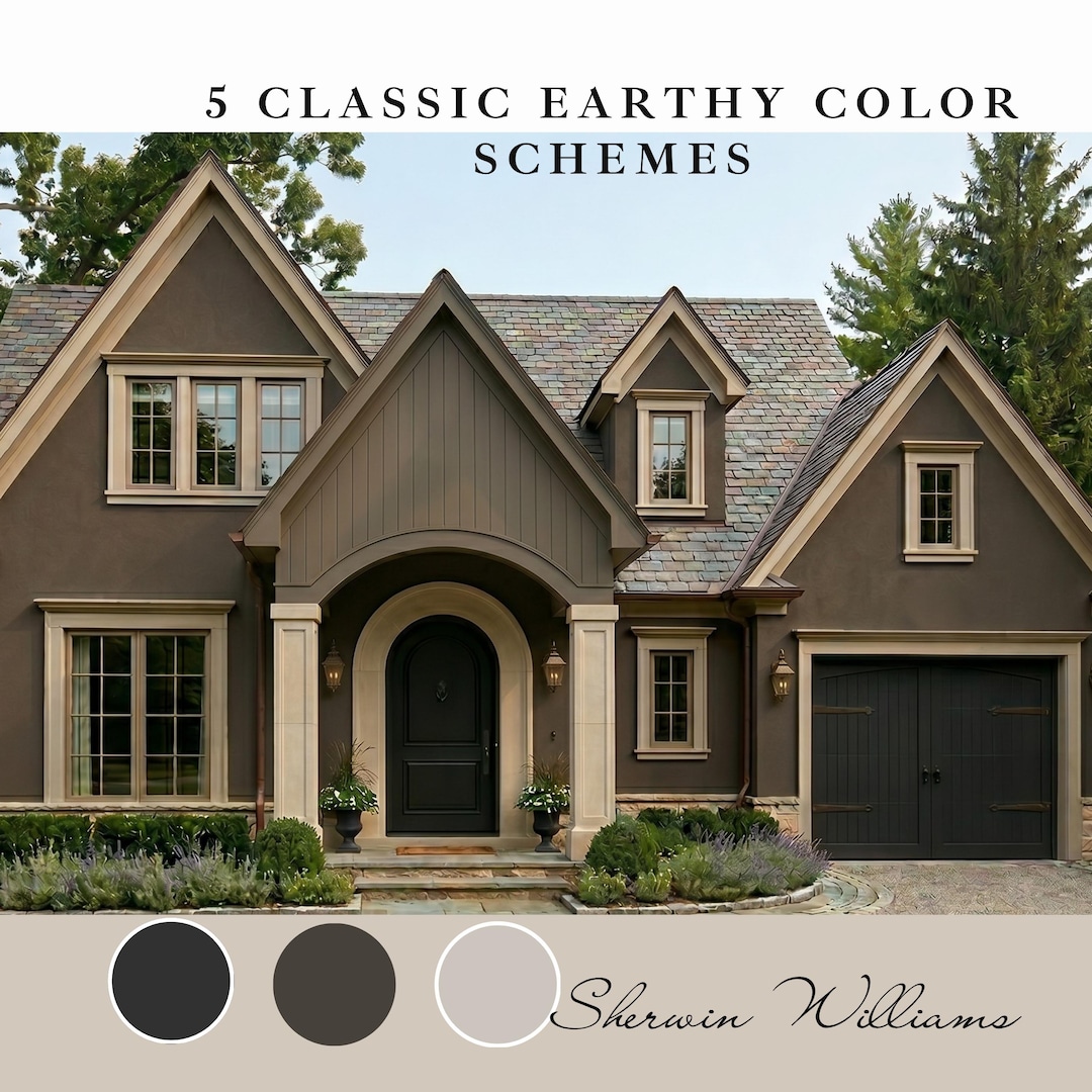 5 Exterior Classic Color Palettes — Sherwin Williams Earthy Color ...