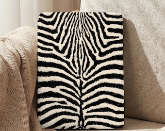 ゼブラ柄パーソナライズドKindleケース（Paperwhite 6インチ/6.8インチ/7インチ対応）、Kindle 2022/2024カバー（ストラップ付き、背面カバーはすっきり）、Kobo Clara Libra保護ケース
