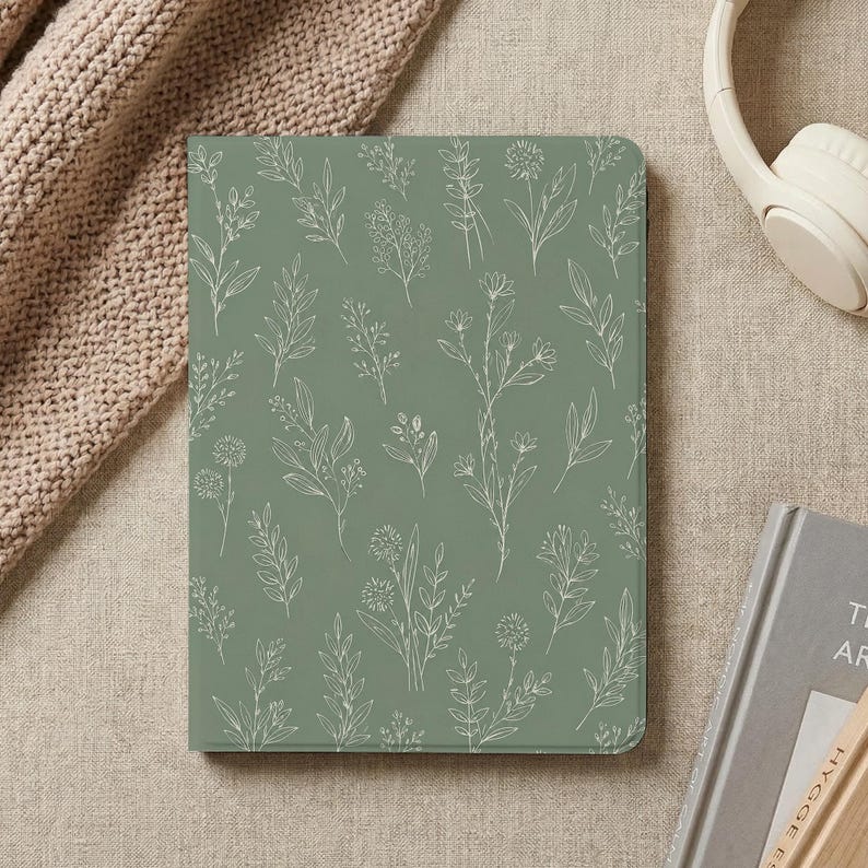 Floral Line Art iPad Protective Case, 2026 iPad Air 11" 13", iPad 8/9/10/11 Gen A16, iPad Air 4/5/6/7, iPad Pro 11" 13" M4 M5 Case image 6