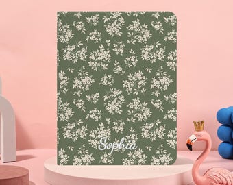 Flowers iPad Case for 2025 Air 7/6/5/4/3th 13" iPad 11/10 Gen A16 10.9"11" 2025 iPad Pro 11 13 Inch Mini 6/7 With Pencil Holder Cover