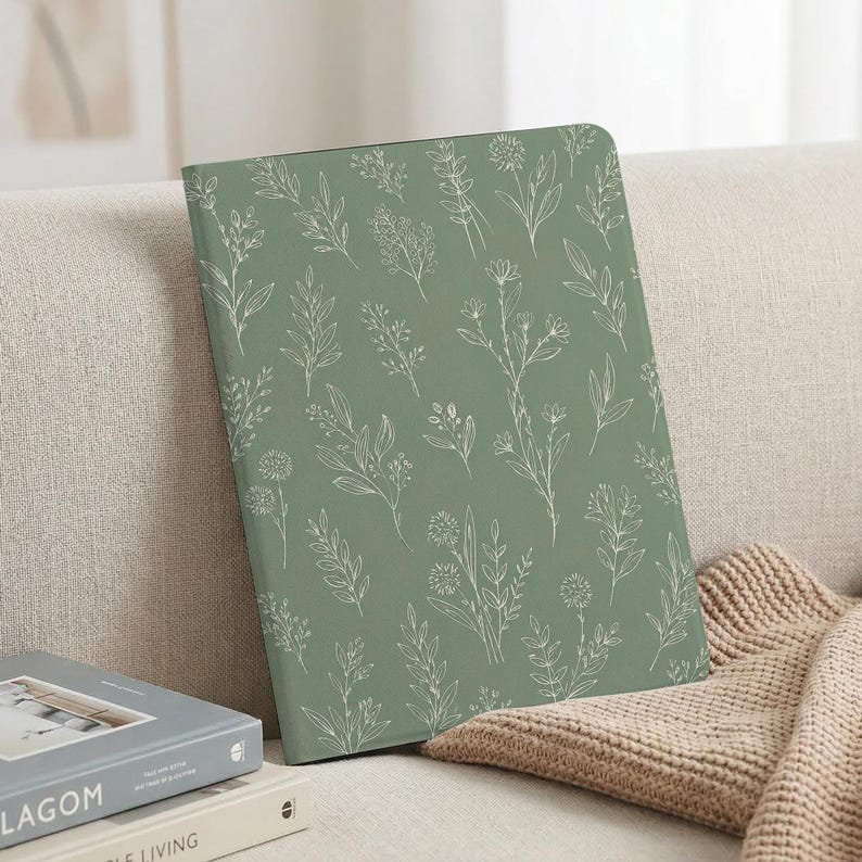 Floral Line Art iPad Protective Case, 2026 iPad Air 11" 13", iPad 8/9/10/11 Gen A16, iPad Air 4/5/6/7, iPad Pro 11" 13" M4 M5 Case image 8