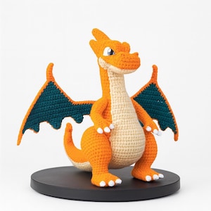 Charizard Crochet Pattern: Fire Dragon Amigurumi DIY (PDF Download)