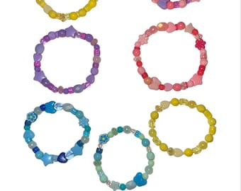 Y2K Beaded Bracelets: Colorful Retro Artsy Nostalgic Accessory