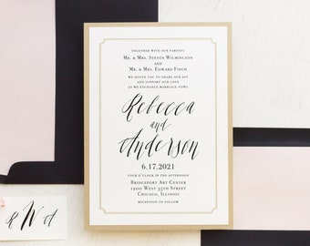 Elegant Type - Wedding Invitation - Sample