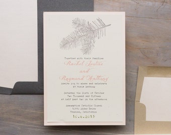 Moss Tree - Wedding Invitation - Sample