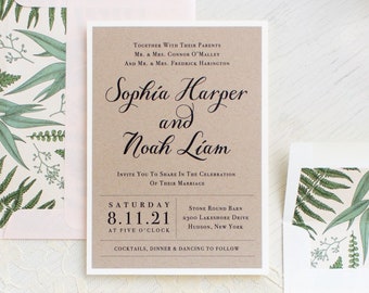 Simple Script - Wedding Invitation - Sample