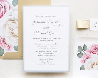 Casual Calligraphy Vellum - Wedding Invitation - Sample