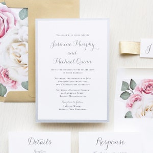 Casual Calligraphy Vellum - Wedding Invitation - Sample