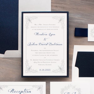 Classic Love - Wedding Invitation - Sample