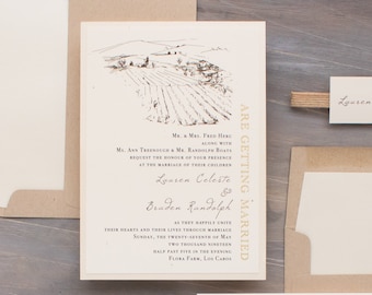 Farm Chic - Wedding Invitation - Sample