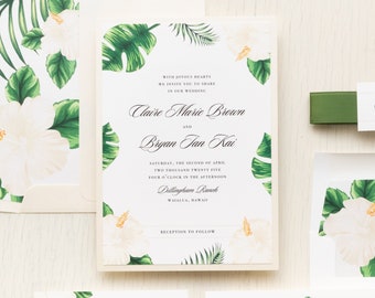 Lush Greenery - Wedding Invitation - Sample