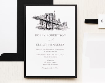 Brooklyn Bridge - Wedding Invitation - Sample